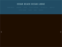 Tablet Screenshot of cedar-beach.com